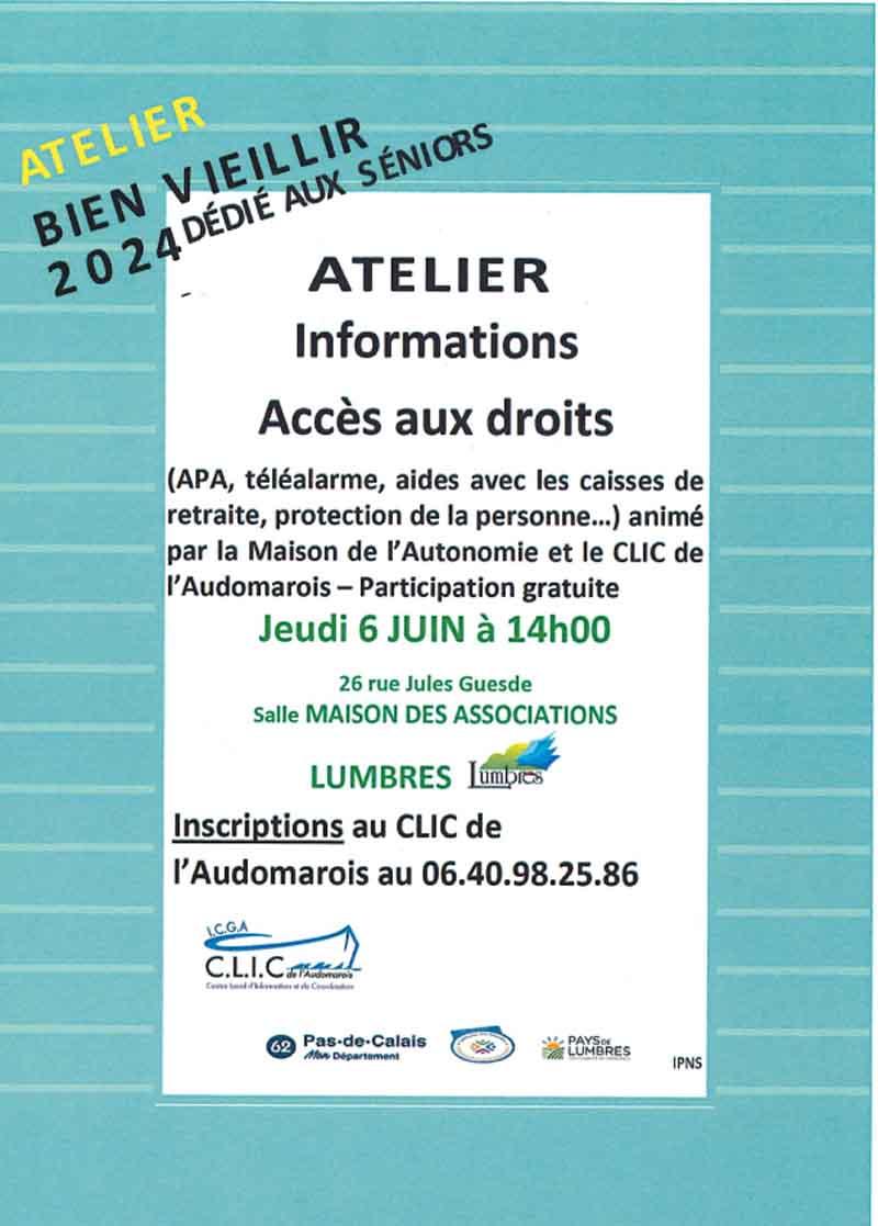Atelier bien vieillir destine aux seniors